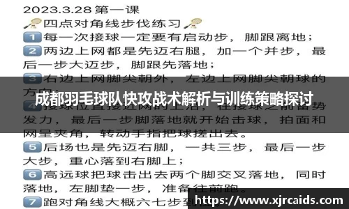 成都羽毛球队快攻战术解析与训练策略探讨